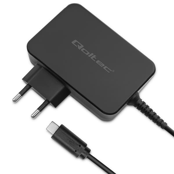 Qoltec Hurtigoplader PD 120W Turbo | 5-28V | 3-4.5A | USB-C | Sort