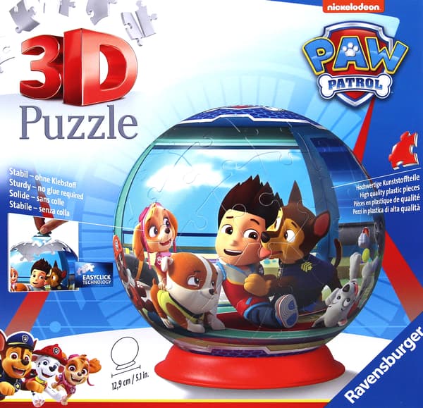 3D Puslespil Ravensburger Paw Patrol 72 Brikker