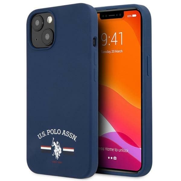 US Polo USHCP13SSFGV iPhone 13 mini 5,4\" marineblå/navy Silicone Collection