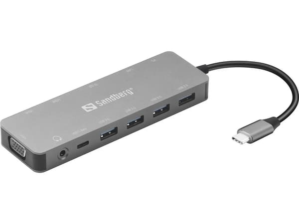 Sandberg USB-C 13-i-1 Rejsedock