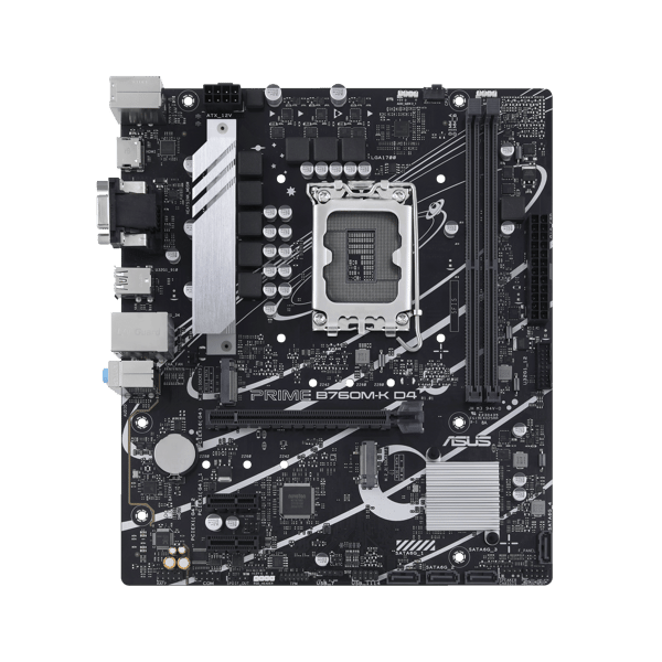 ASUS Bundkort PRIME B760M-K D4 - micro ATX - Socket LGA1700 - Intel B760