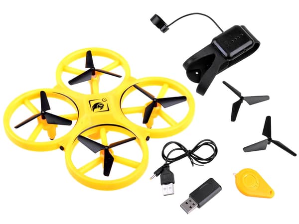 Handmanövrerad drönare + Quadrocopter fjärrkontroll RC0573