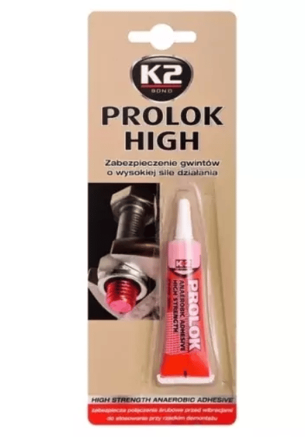 K2 KIERRELUKITE PROLOK T275 HIGH RED 6ML