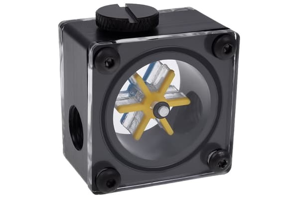 Eisflügel flödesindikator G1/4 fyrkantig - Acetal (svart)