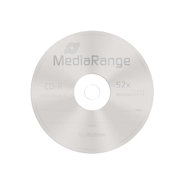 MediaRange - CD-R x 25 - 700 MB - lagr