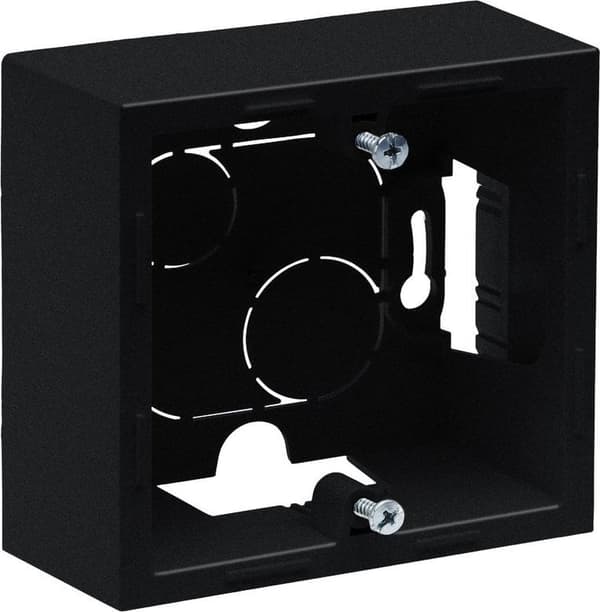 SUNO Enkelt overflademonteret tin sort 721494