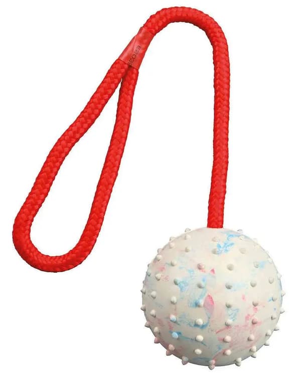 Trixie GUMMI BITRING PÅ REP 6cm/30cm