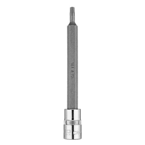 TORX TX15-forbinder med hætte 1/4\", lang, 87 mm