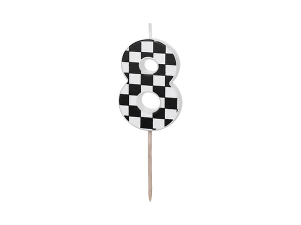 Syntymäpäiväkakun numero 8, 5,5 cm, lajitelma