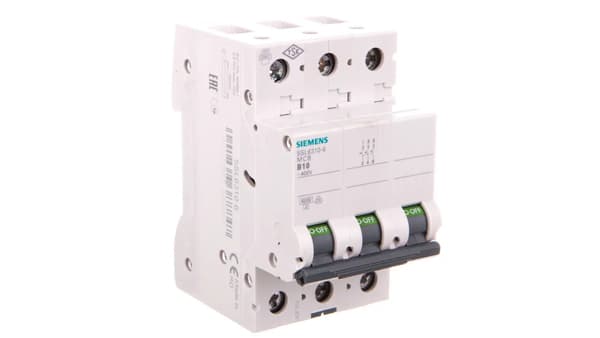 Siemens Adapterafbryder 3P B 10A 6kA AC/DC (5SL63106)