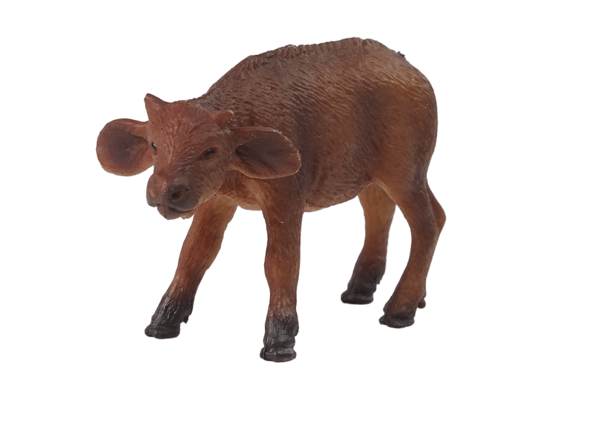 Buffelfigur med kalv