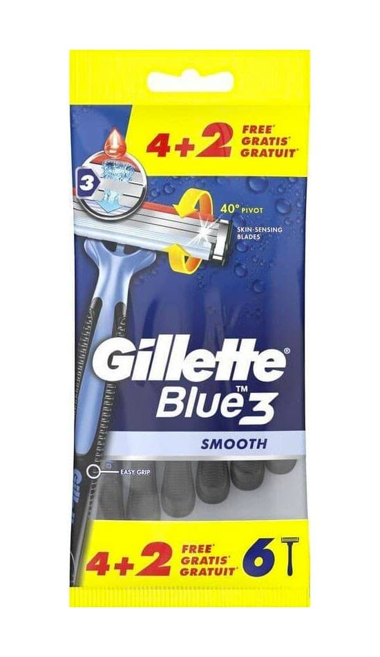 Gillette Skrabere Gillette Blue 3 6 stk. - Universalpose