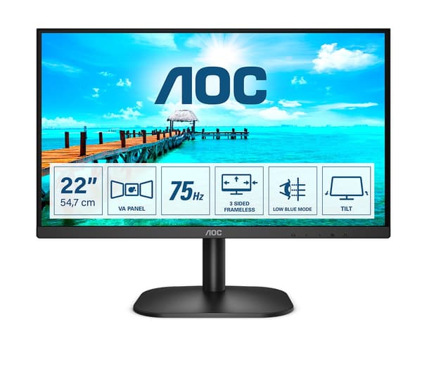 AOC 22B2H/EU - LED-skærm - Full HD (1080p) - 22\"