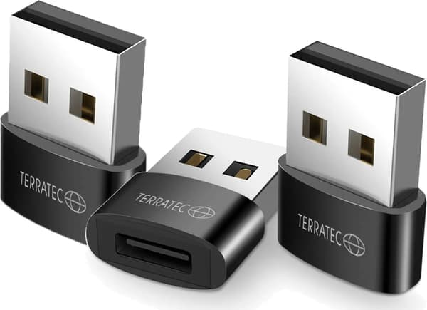 Adapter USB TerraTec C20 USB-C - USB Sort (AP-387733)