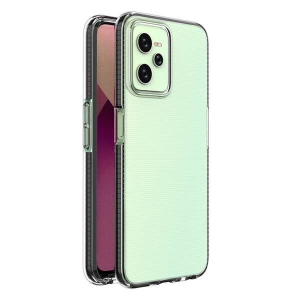 Spring Case Cover til Realme C35 Silikonecover med ramme sort