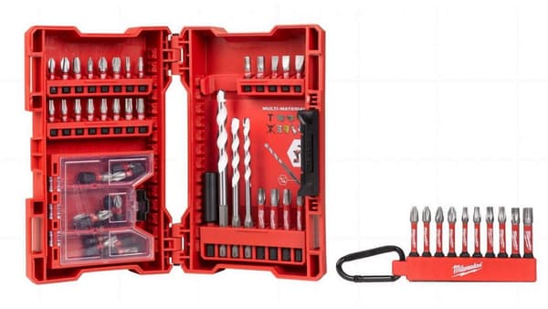 Sæt med universalbor og slagbits 54 stk. Shockwave Impact Duty Milwaukee