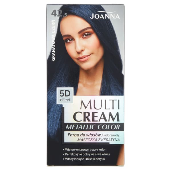 Joanna Multi Cream Metallic Color 5D Effect 42.5 Marineblå Kirsebær