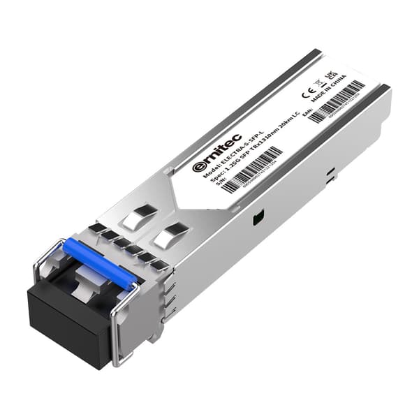 Ernitec Small Form Factor LC Duplex Pluggable (SFP) transceiver datalink op til 10 km i 9/125um single-mode fiber