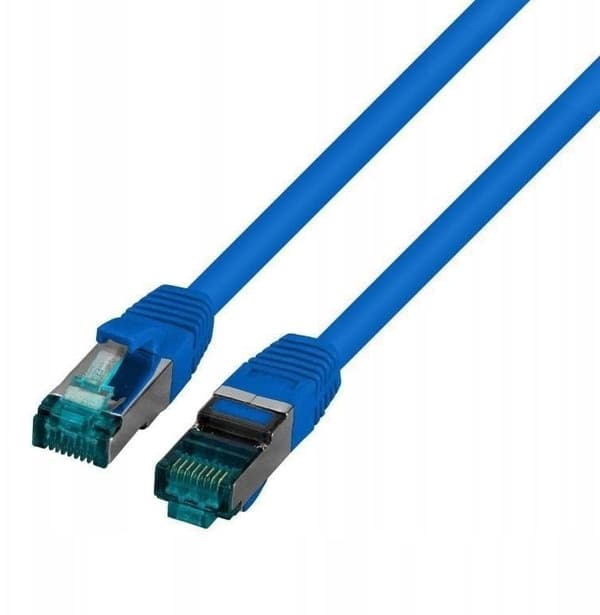 Patchkabel SecurityNet S/FTP Cat.6a blå 0.15m LSZH PC-6ASFTPLSZH-BU0.15