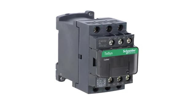 TeSys Deca hjälpkontaktor 10A 3Z 2R 24V DC CAD32BL