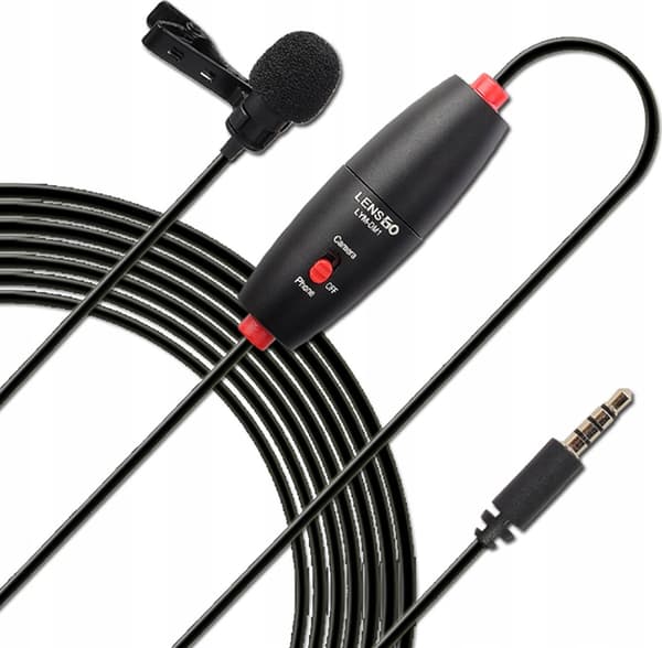 LensGo Professionel Dynamisk Slipsmikrofon Lavalier Mini Jack 3.5mm Lensgo/Lym-DM1
