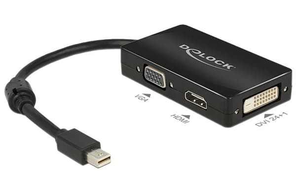 Delock videokabeladapter - DisplayPort VGA / HDMI / DVI - 0,16 m