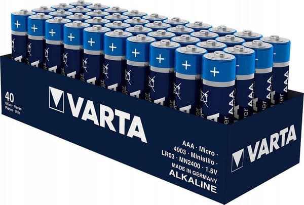 Varta LongLife Power (High Energy) AAA mikrobatteri 40 stk.
