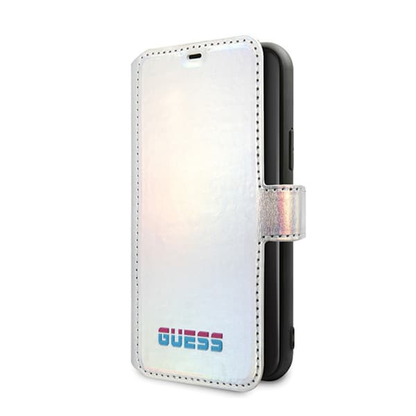 Guess, GUFLBKN58BLD iPhone 11 Pro hopea/hopeakirja irisoiva