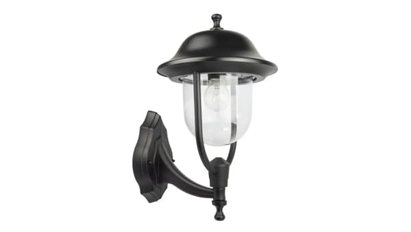Ulkoseinävalaisin Prince K 3012/1/O G, E27 max 60W, väri musta 0438621