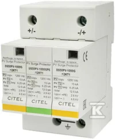 OGR.INTERP.T1+2 12,5KA 2P+G DS50PV-1000G
