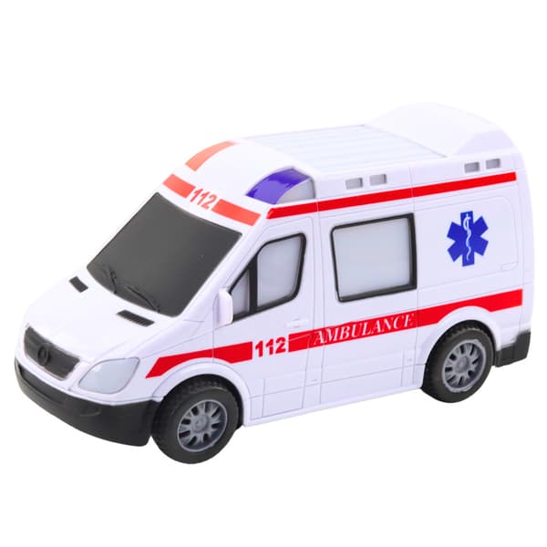 Batteridriven Ambulans Ljus Ljud Vit