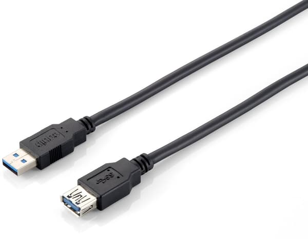 Kabel USB Equip USB-A - USB-A 2 m Svart (128398)
