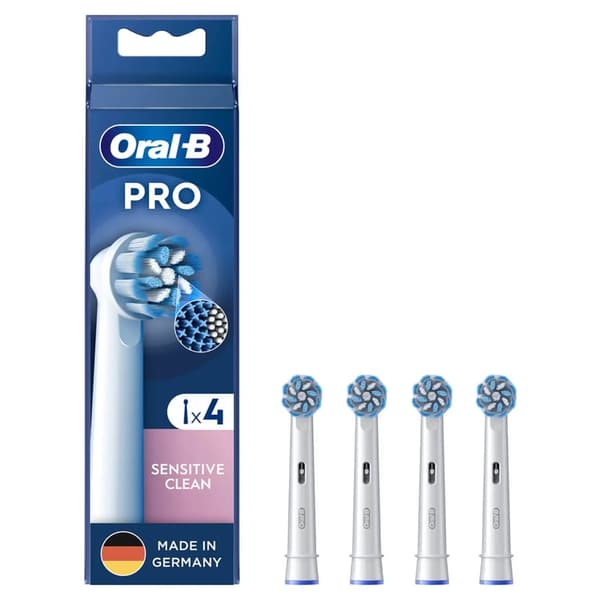 Oral-B Tandborsthuvuden Pro Sensitive Clean 4 st.