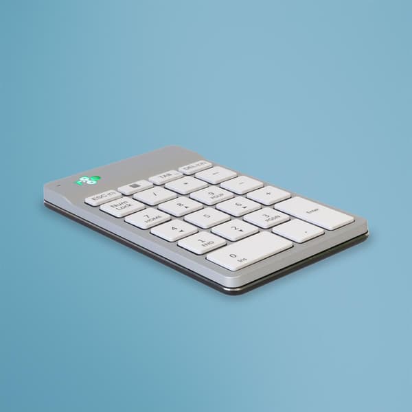 R-Go Tools Numpad Break RGOCONMWLWH numerisk tastatur Laptop Bluetooth Hvid