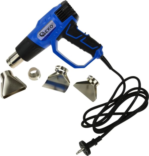 Elektrisk Varmepistol 2000W Håndtag + Dyser (10)