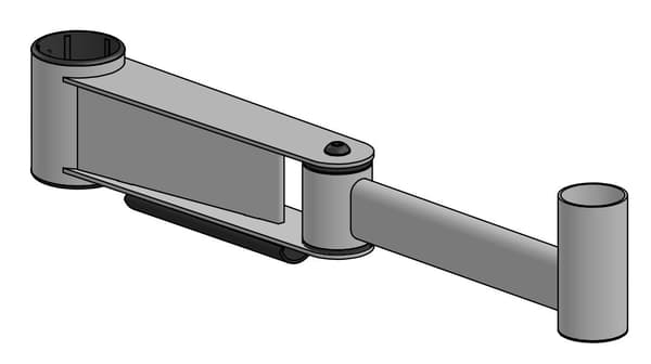 Ergonomic Solutions SP2, 400mm albuearm, -SORT- MOQ 25 stk.