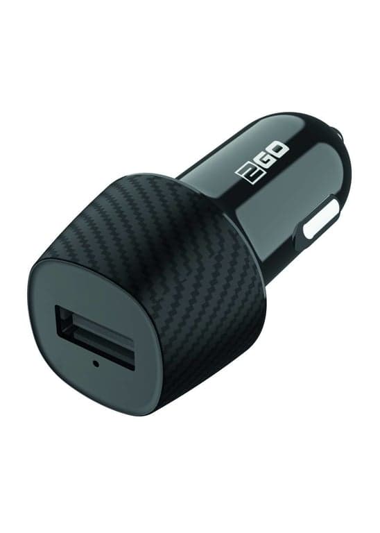 Bilbatterioplader 2GO 2100mA 1x USB-A 12V sort