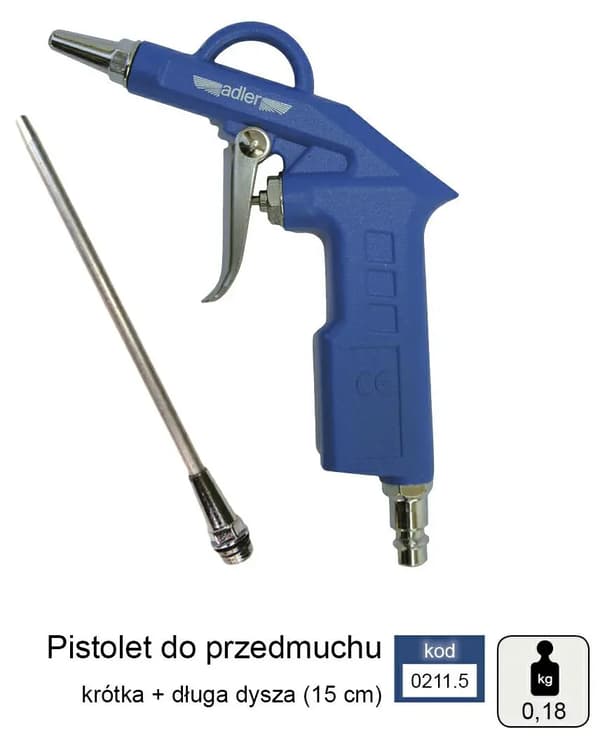 ADLER PAINEILMAPISTOOLI 2cm+15cm