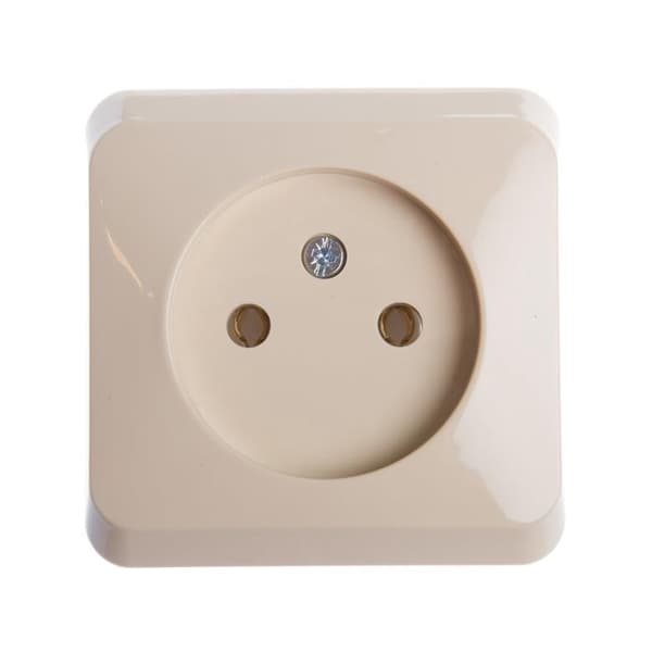 Prima Enkeltstik uden jordforbindelse beige Prima WDE001100