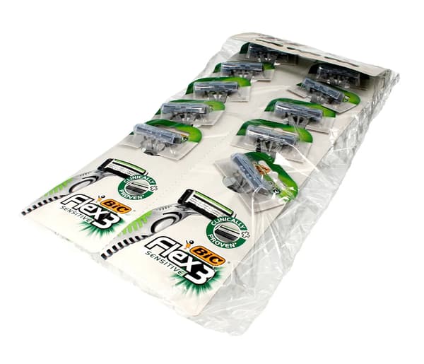 Bic Bic Barberhøvl Flex 3 Sensitive Card - 1 stk.-10 stk.