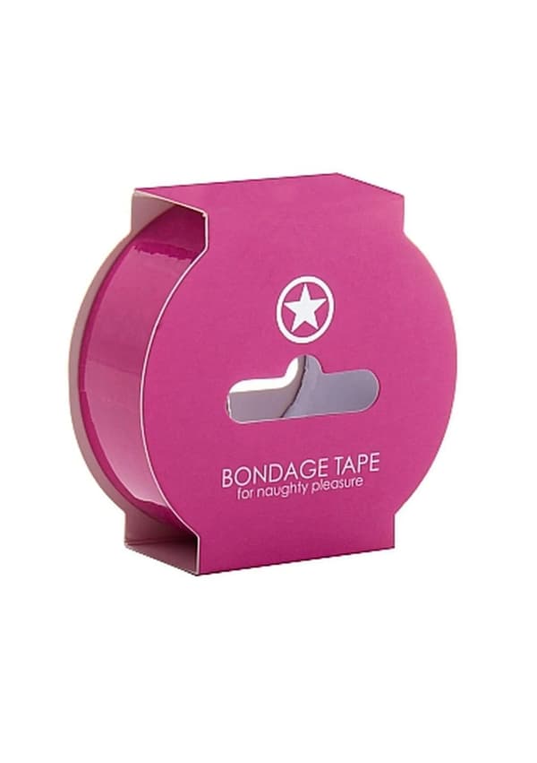 Icke-klibbig bondage-tejp - 17,5 meter - Rosa