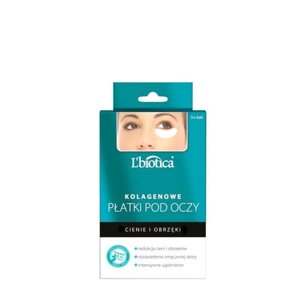 Lbiotica Collagen øjenlapper Reduktion af skygger og kanter 3x2 stk