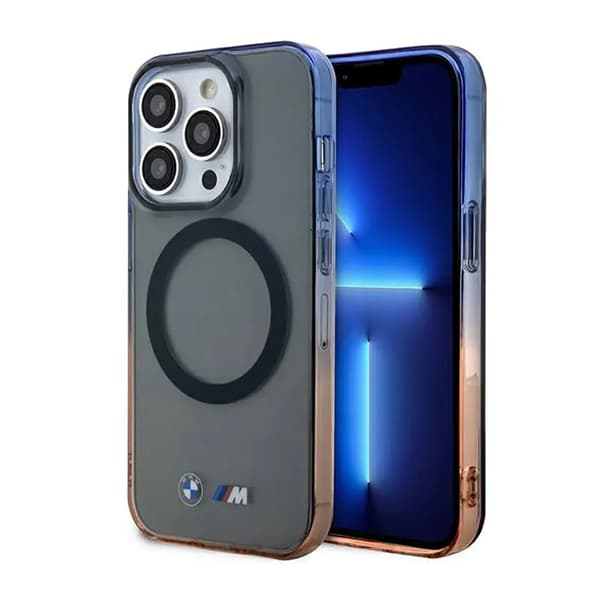 Etui BMW BMHMP14LHTGE iPhone 14 Pro 6.1\" grå/grå Hardcase Gradient Bumper MagSafe