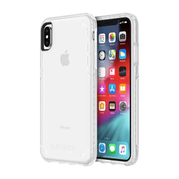 Griffin Survivor Strong - iPhone Xs Max Cover (gennemsigtig)
