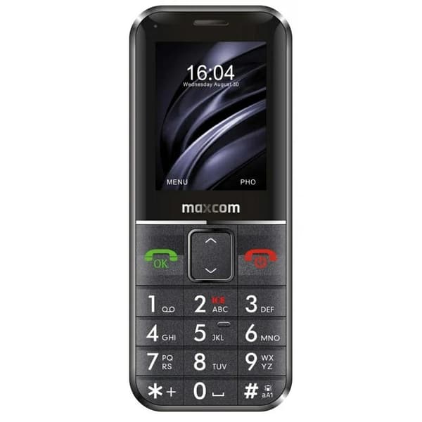 Mobiltelefon til ældre Maxcom Comfort MM735 8 MB RAM 16 MB Sort 2,2\"