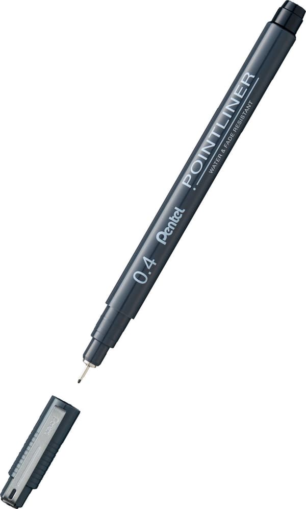 Pentel PointLiner 0.4 mm svart fineliner