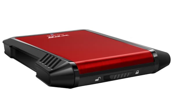 ADATA AEX500U3-CRD Adata HDD/SSD-kabinet USB 3.1 rød