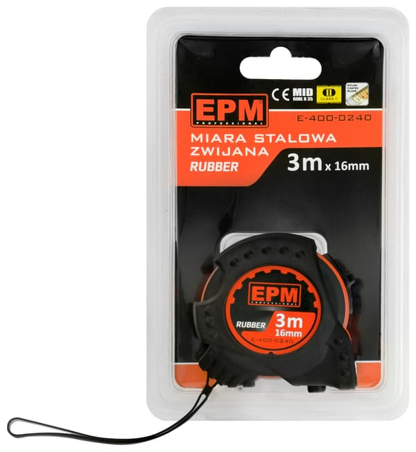 KUMIPÄÄLLYSTEINEN MITTANAUHA 3M*16MM