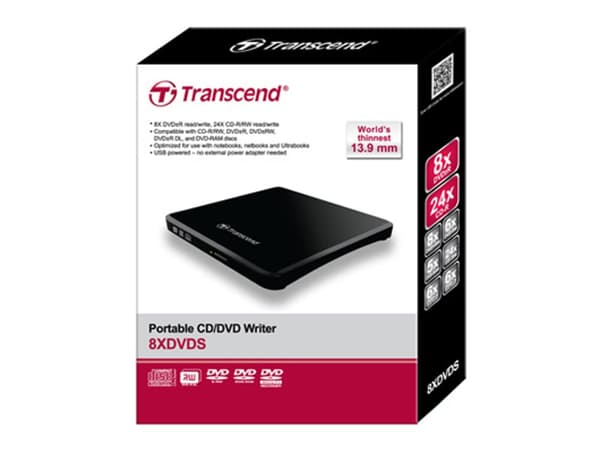 Transcend ulkoinen CD/DVD-uudelleenkirjoitin USB 2.0