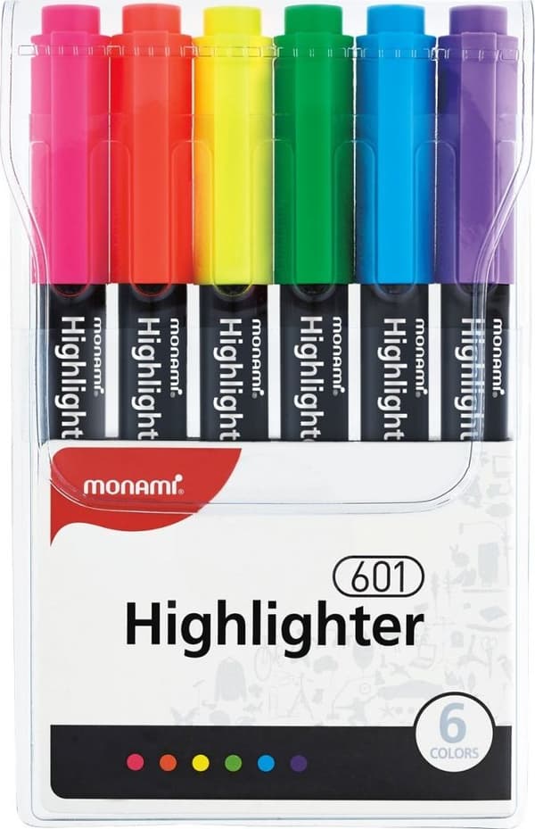 Highlighter 601 sæt 6 stk MONAMI